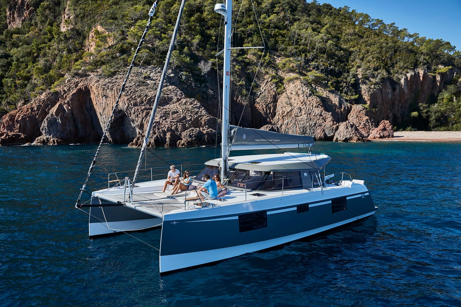 Bura — Nautitech 40 Open sailing catamaran cruising under sail